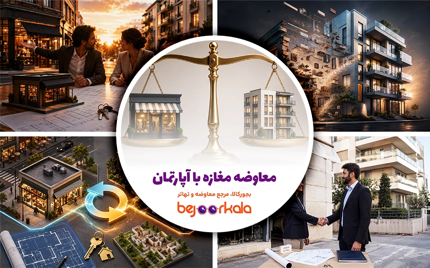 معاوضه مغازه با آپارتمان؛ راهنمای تهاتر ملک تجاری
