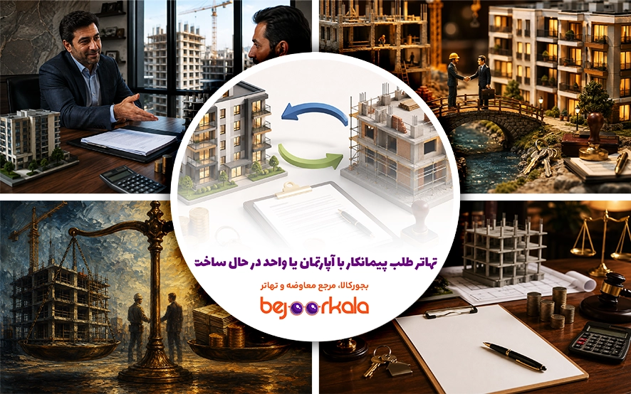 تهاتر طلب پیمانکار با آپارتمان یا واحد در حال ساخت؛ شرایط قانونی و نمونه قرارداد
